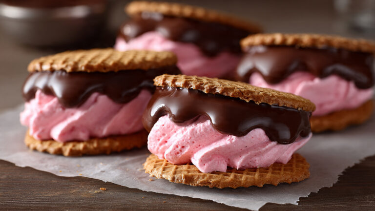 Delicious Chocolate-Dipped Strawberry Frosted Wafers Made Easy