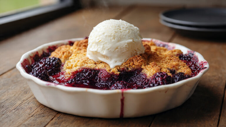 Sweet Blackberry Cobbler (Southern Style)