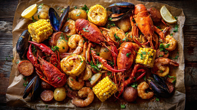Cajun Seafood Boil with Garlic Butter Sauce