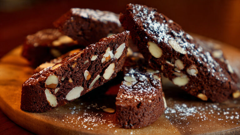 Chocolate Almond Biscotti – Italian Dipping Delight