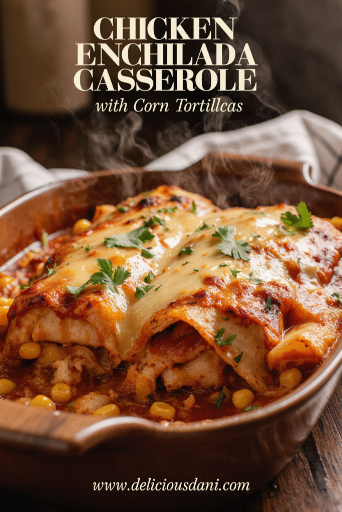 Easy Chicken Enchilada Casserole with Corn Tortillas – Deliciousdani